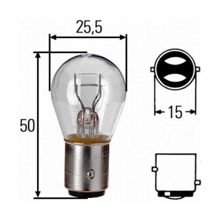 Лампа P21/5W 24V NARVA