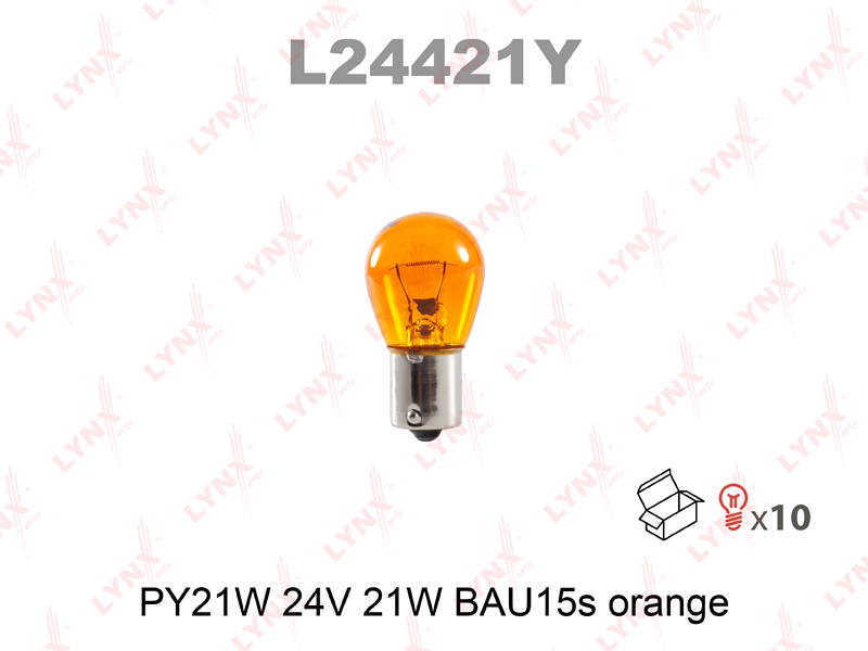 Лампа PY21W 24V LYNXAUTO