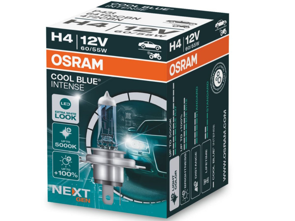 Лампочка H4 OSRAM COOL BLUE